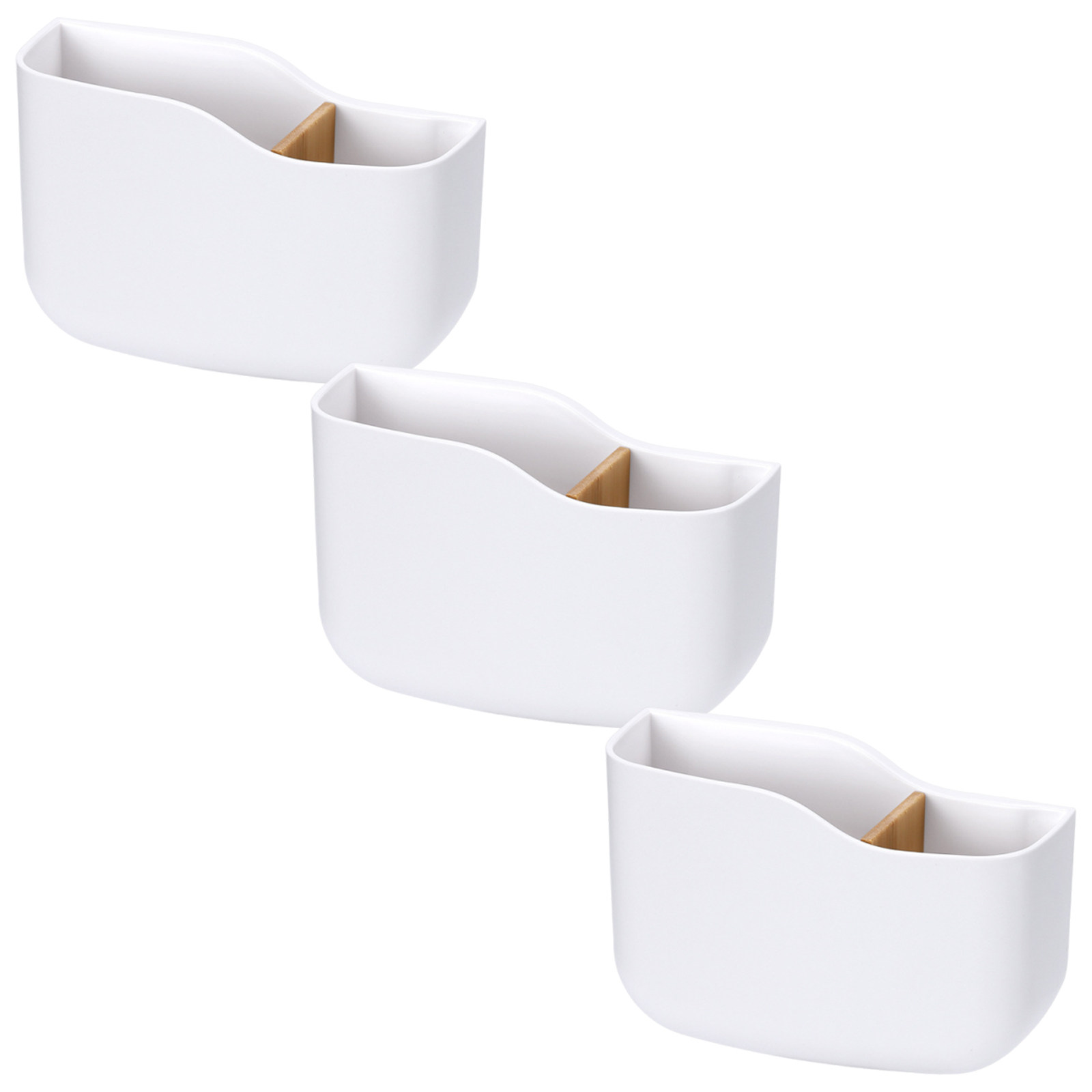 Food Storage With Dividers - 3 Parça Uzaktan Kumanda Tutucu Duvar