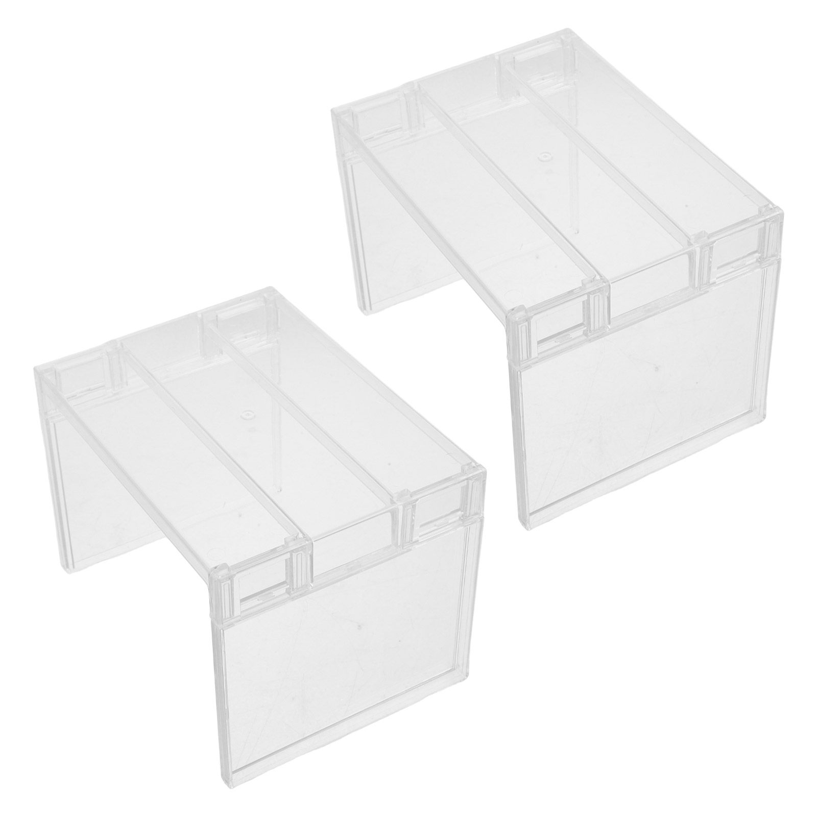Food Storage With Dividers - 2 adet buzdolabı organizatör raf şeffaf