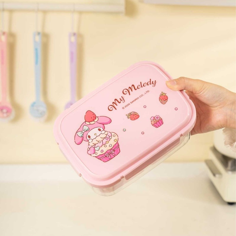 Food Storage Microwave Safe - Hello Kitty Kuromi Yemek Saklama Kabı—Mikrodalgada
