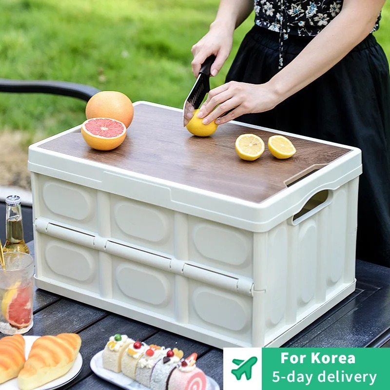 Food Storage Containers Xl - Katlanır kutu Ahşap kapaklı açık hava