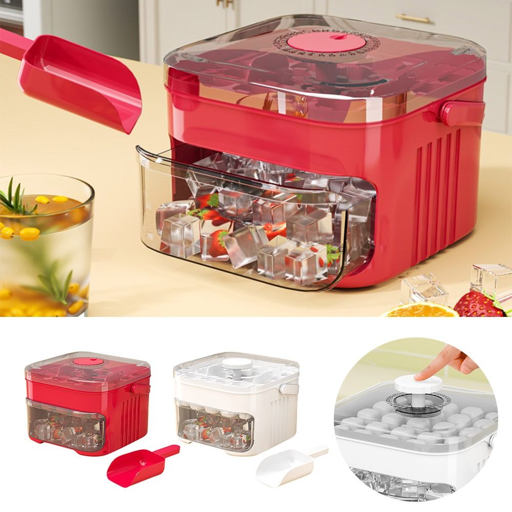 Food Storage Containers Xl - Kolay Basmalı Kapaklı 50 Küplü Buz