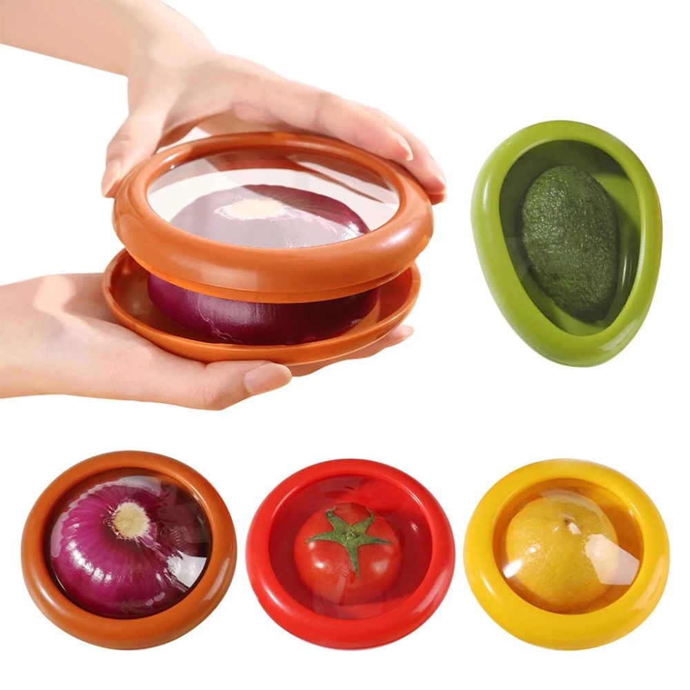 Food Storage Eco Friendly - Şeffaf Avokado Taze Saklama Kutusu Soğan