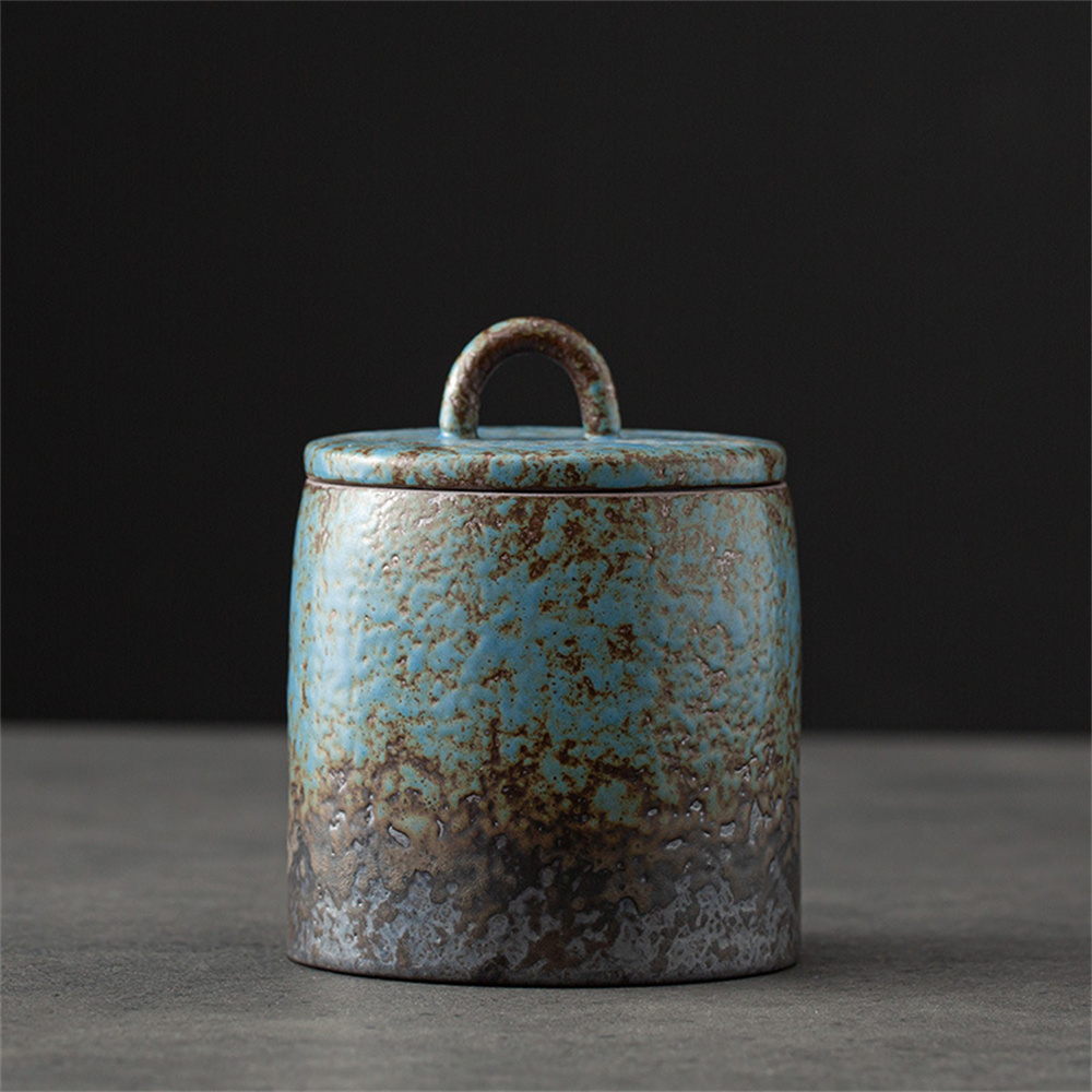 Food Storage Small - Seramik Çay Caddy Mühürlü Kavanoz Küçük