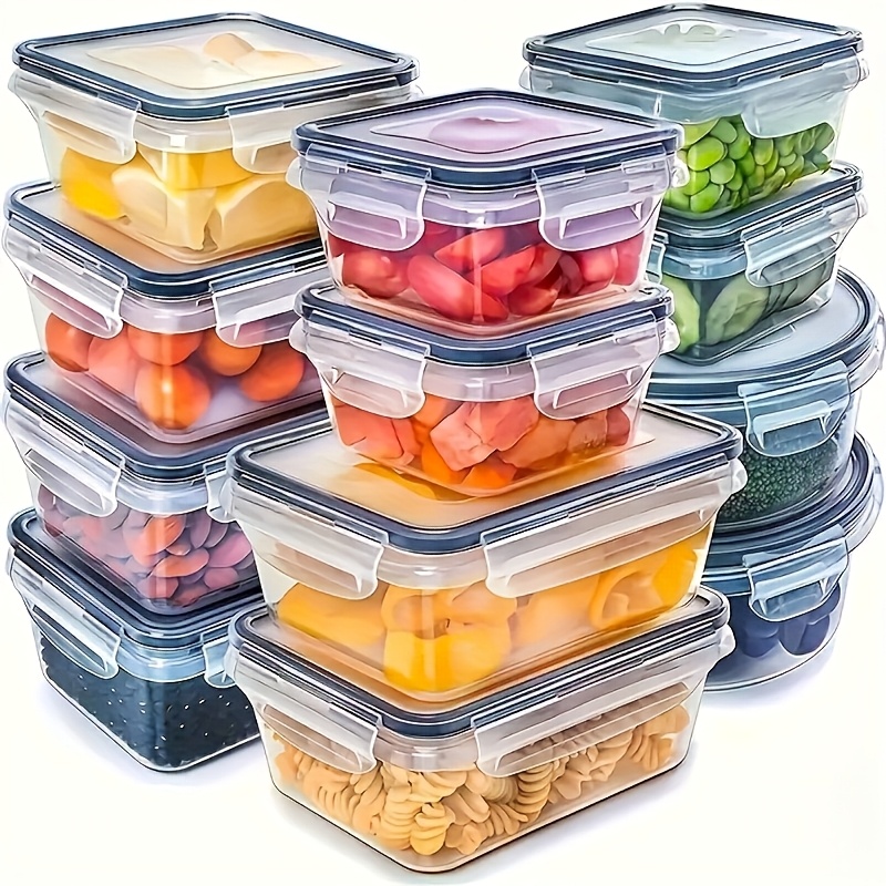 Food Storage With Dividers - 8 Parça Set, 4 Kap ve