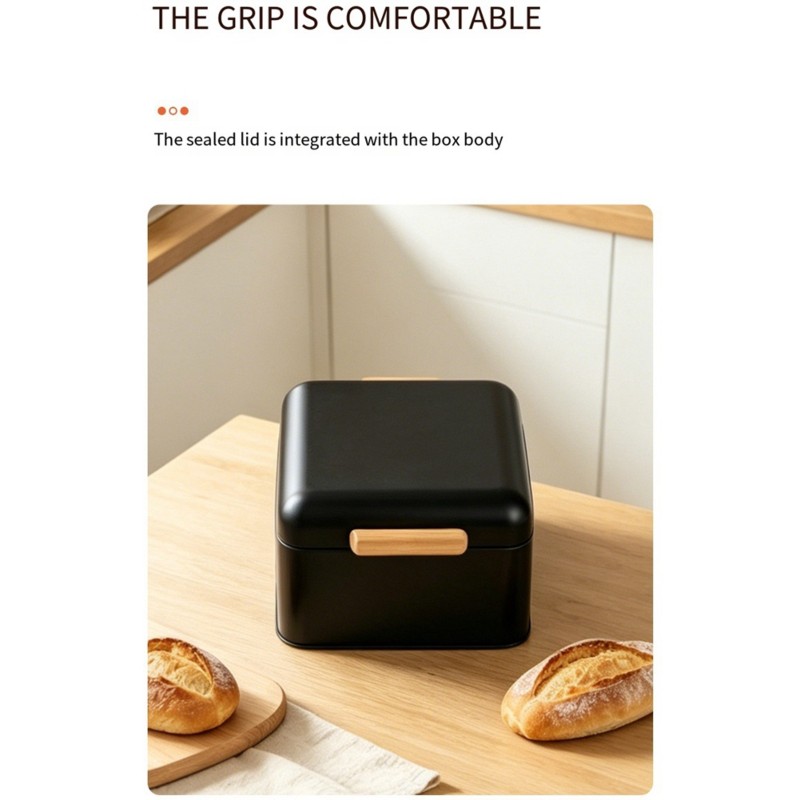 Bread Box Bamboo - ABMI-Yüksek Değerli Saklama Kutusu, Şık Ekmek