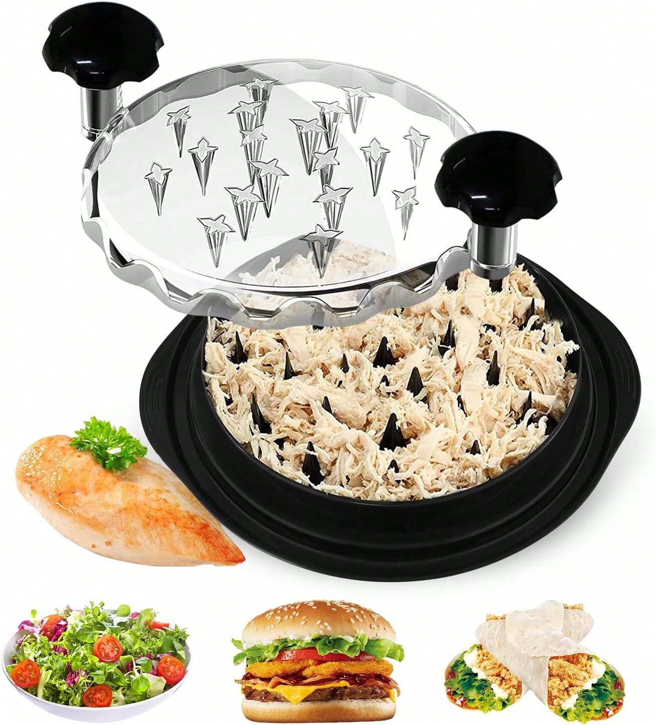 Food Storage With Dividers - Chefy Ergonomik Manuel Tavuk Parçalayıcı Evcil