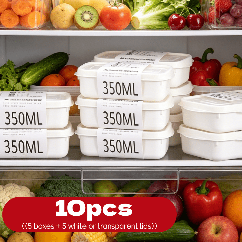 Food Storage Small - 10 Adet Yeniden Kullanılabilir İstiflenebilir Gıda