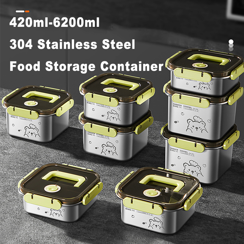 Food Storage Eco Friendly - COOKER KING 420ml-6200ml Büyük Kapasiteli Paslanmaz