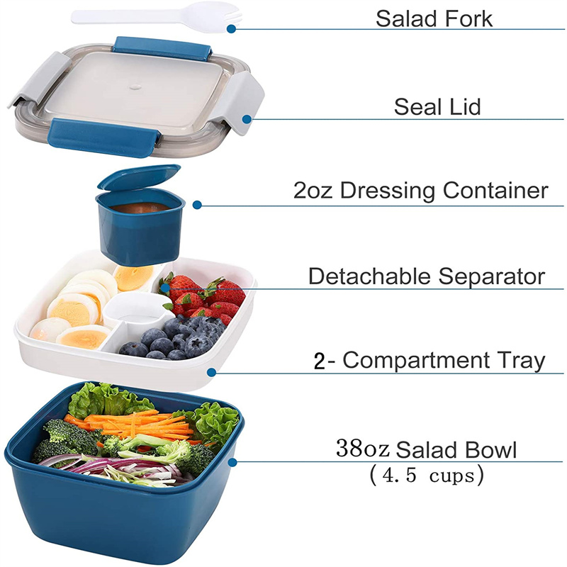 Taşınabilir Salata Öğle Yemeği - Food Storage With Compartments incelemesi ve fiyatı