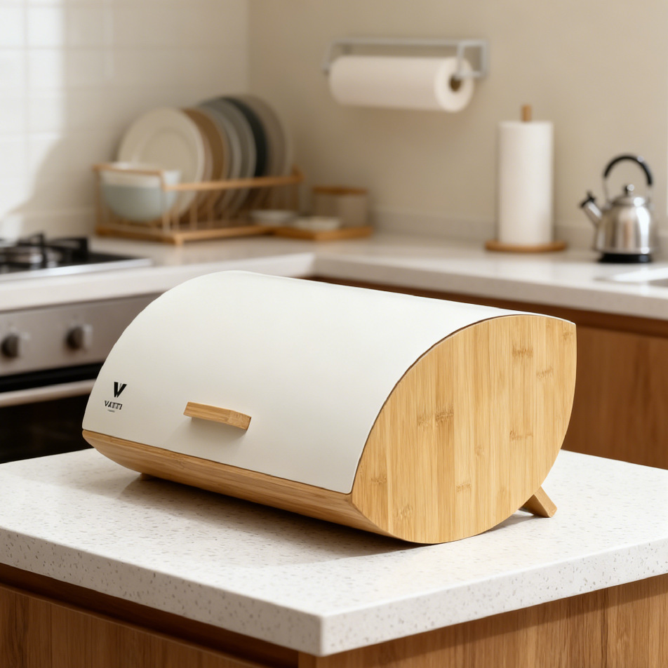 Bambu Kapaklı Ekmek Kutusu, Ev - Bread Box Bamboo incelemesi ve fiyatı
