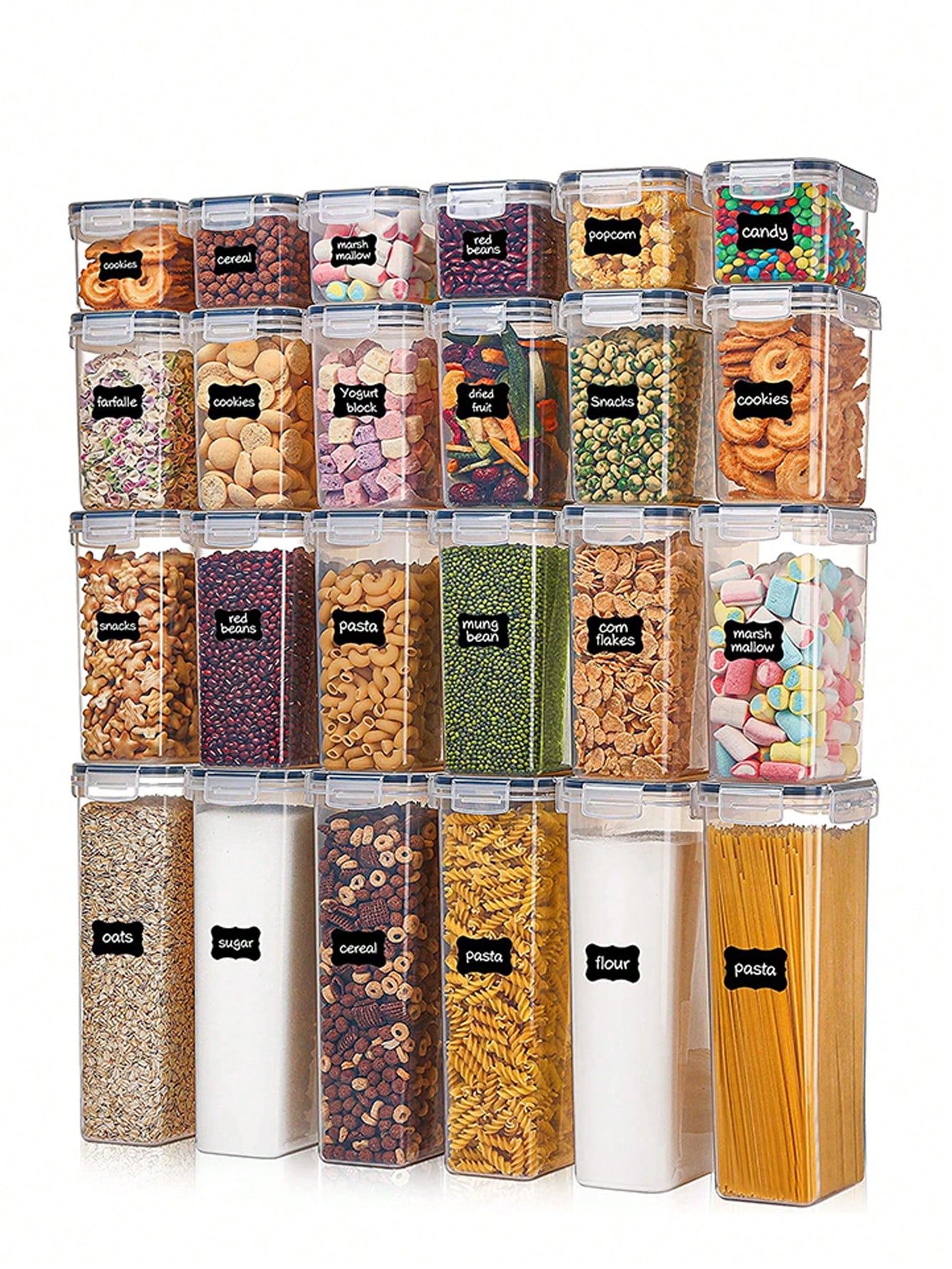 48 adet Hava Geçirmeyen Gıda S - Food Storage Airtight incelemesi ve fiyatı
