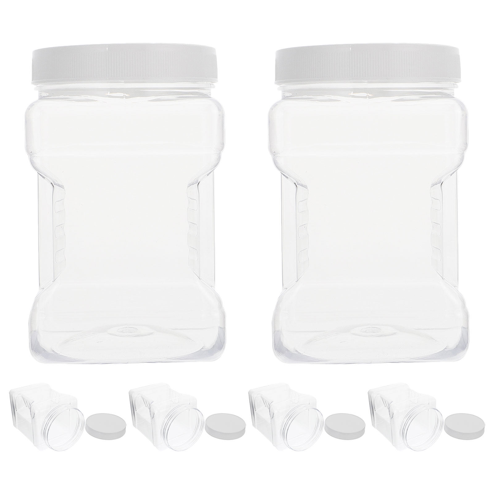 6 Adet Şeffaf Kare Plastik Sak - Food Storage Jars Airtight incelemesi ve fiyatı