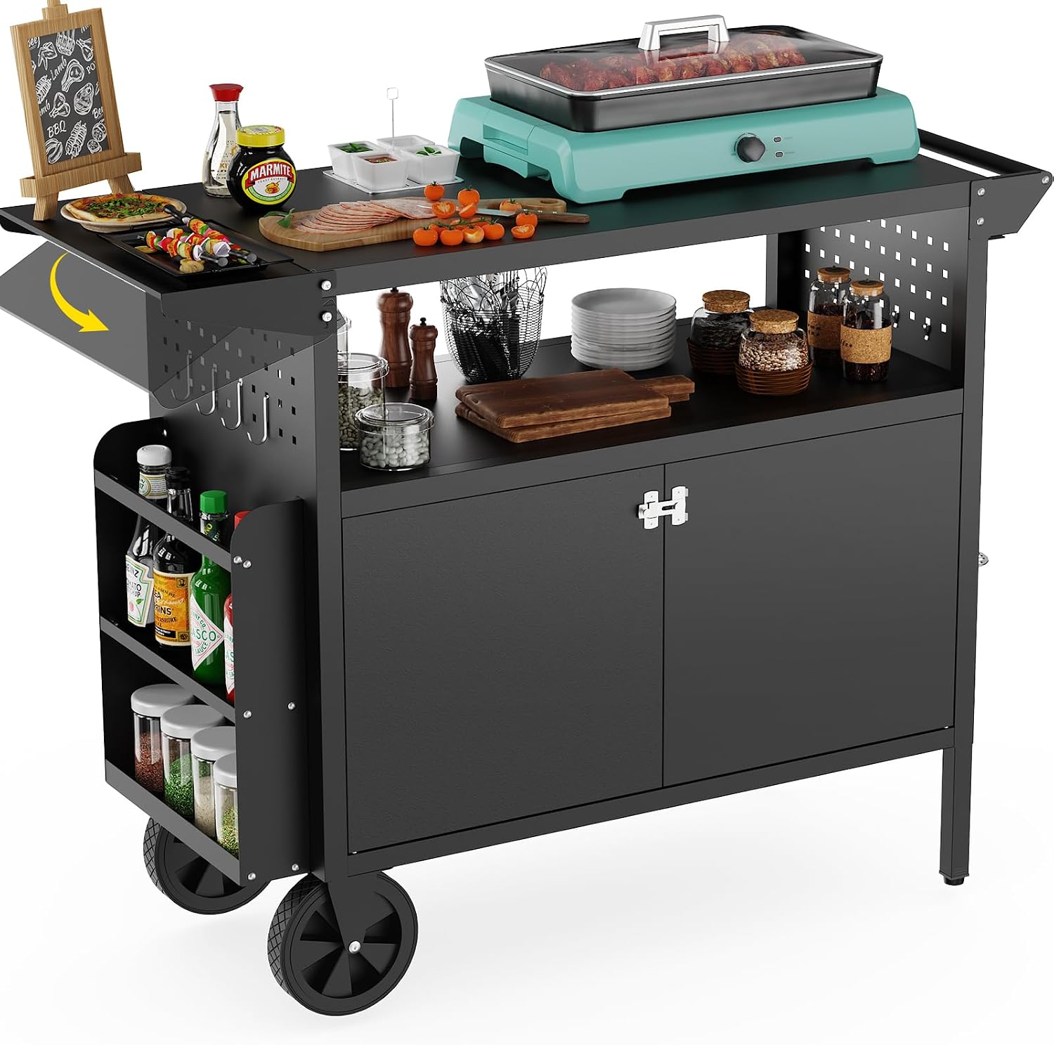 Açık Hava Izgara Arabası Masas - Food Storage Table incelemesi ve fiyatı