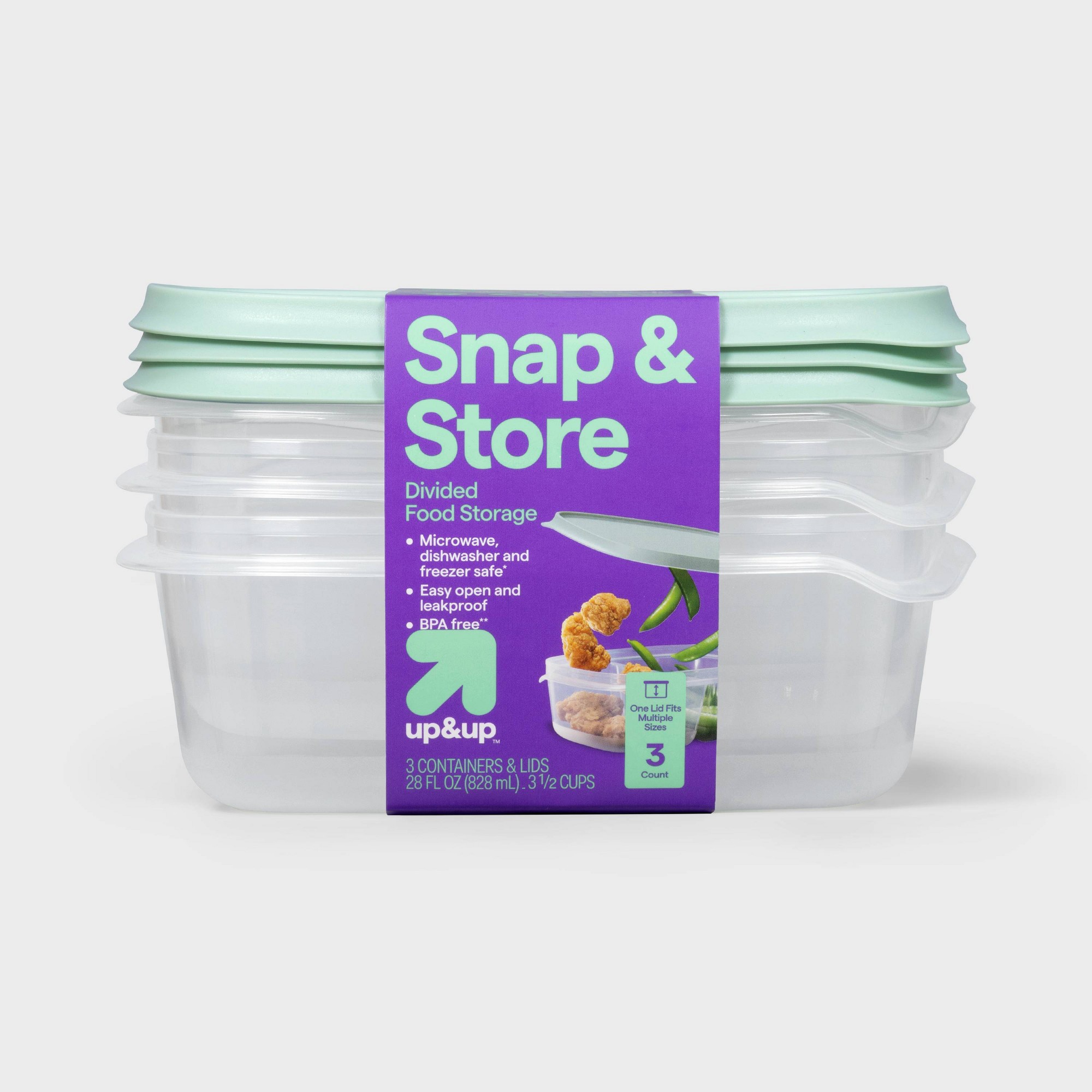 3 adet şeffaf plastik bölmeli  - Food Storage With Dividers incelemesi ve fiyatı
