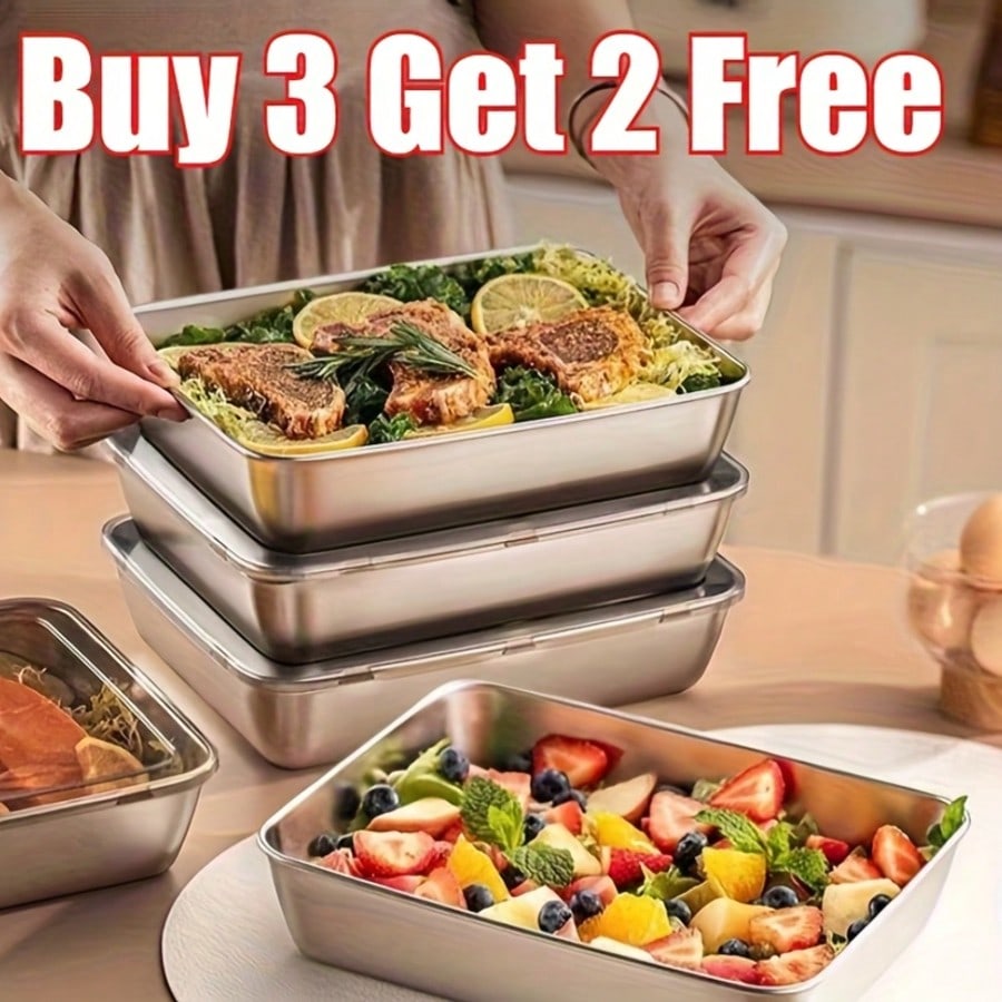 Şeffaf Kapaklı 5 Parçalı Pasla - Food Storage Containers Xl incelemesi ve fiyatı