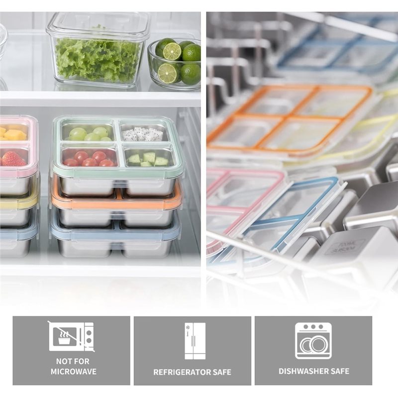 GIGI 4'lü Paslanmaz Çelik Atış - Food Storage With Compartments incelemesi ve fiyatı