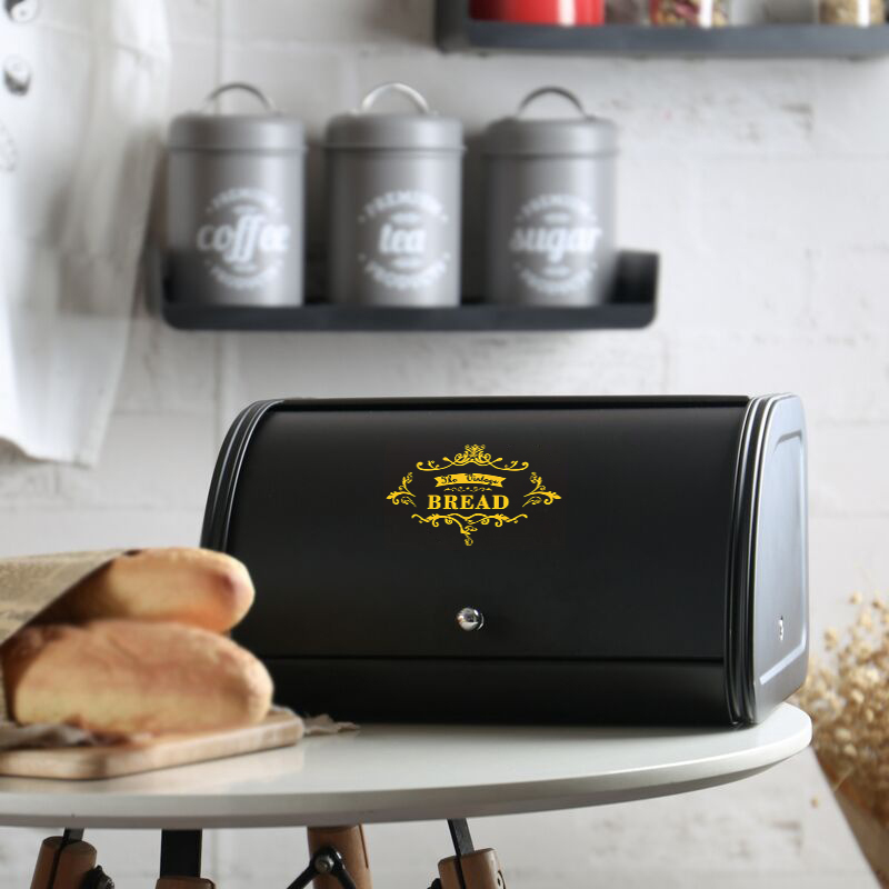 Metal Ekmek Kutusu Siyah ekmek - Bread Box Bamboo incelemesi ve fiyatı