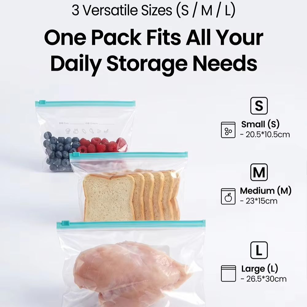 Fermuarlı gıda saklama poşetle - Food Storage Microwave Safe incelemesi ve fiyatı
