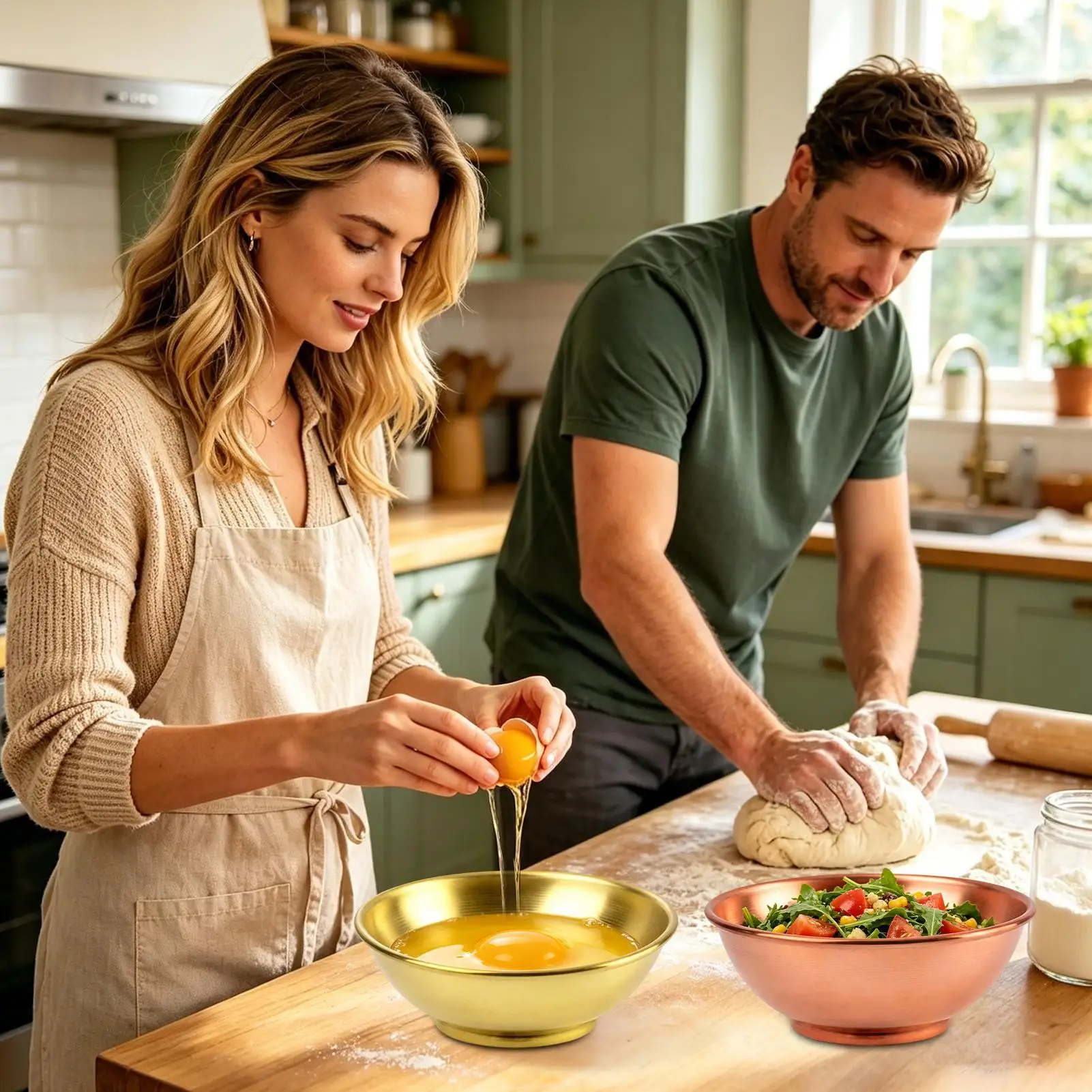 Büyük Bakır Kase, Salata, Evde - Food Storage Eco Friendly incelemesi ve fiyatı