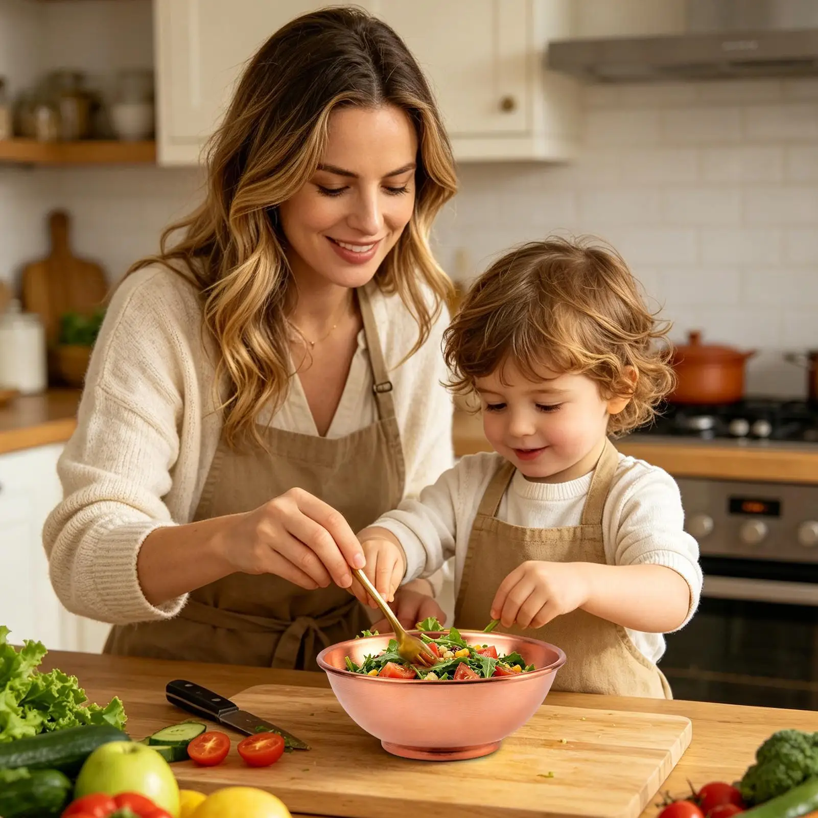 Büyük Bakır Kase, Salata, Evde - Food Storage Eco Friendly incelemesi ve fiyatı