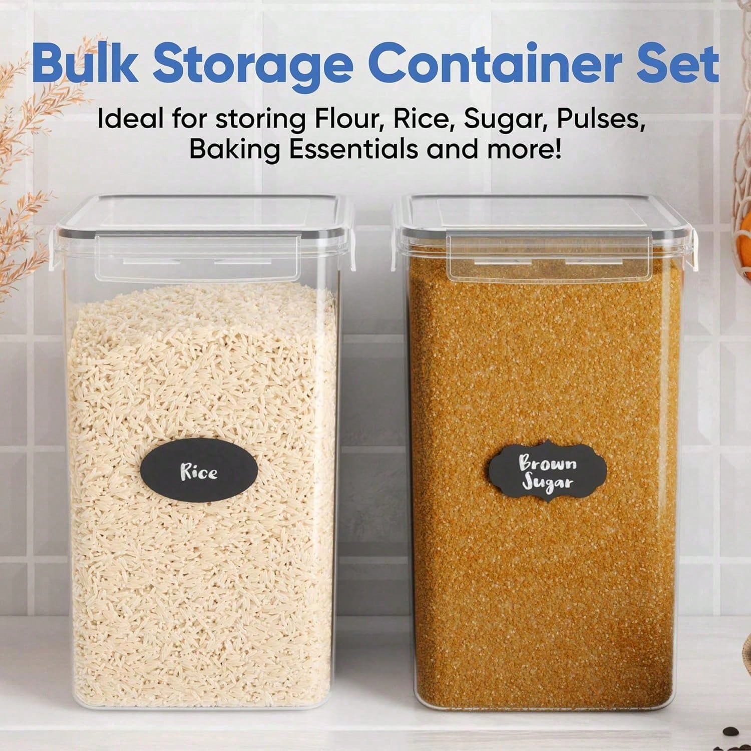 Ekstra Büyük Un ve Şeker Sakla - Xl Food Storage Containers With Lids incelemesi ve fiyatı