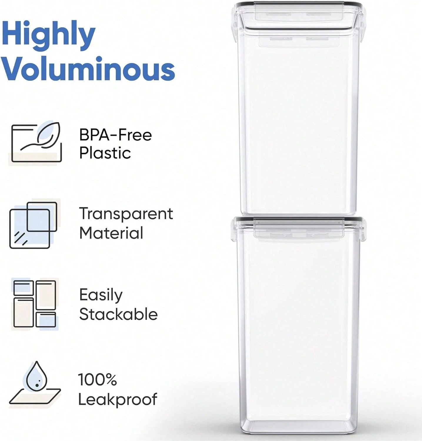 Ekstra Büyük Un ve Şeker Sakla - Xl Food Storage Containers With Lids incelemesi ve fiyatı
